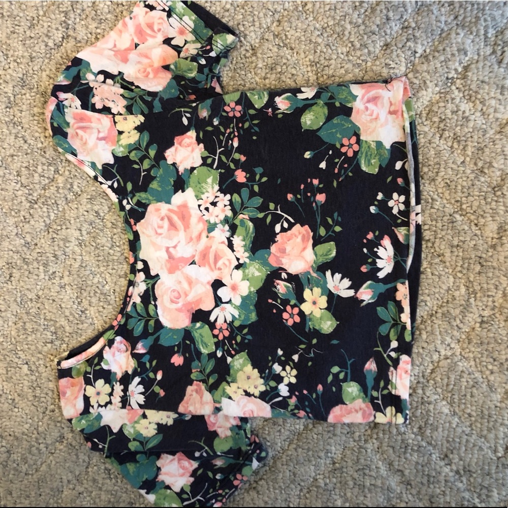 Floral crop top